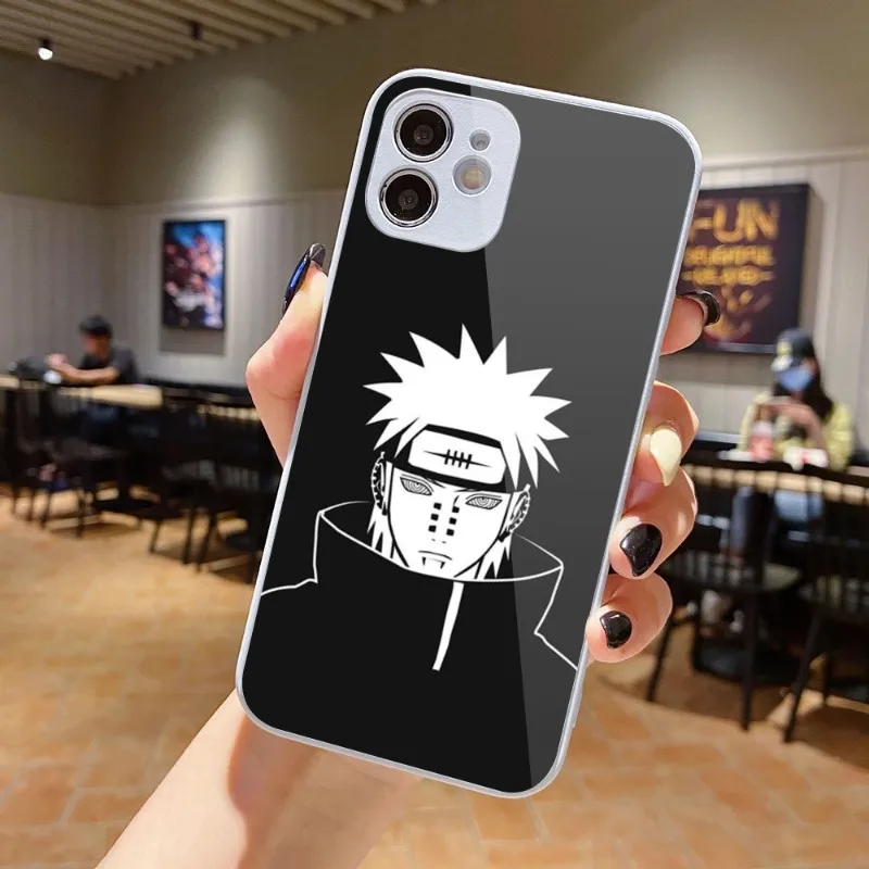 Чехол Akatsuki N-aruto Шаринган для IPhone 14 13 12 11 Pro Max X XR XS 8 7 Plus цветной чехол из жидкого