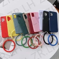 fashion silicone tpu bracelet phone case for samsung galaxy s21fe s22 s20 ultra a51 a73 a50 a32 a52 a71 a72 a22 a53 soft cover