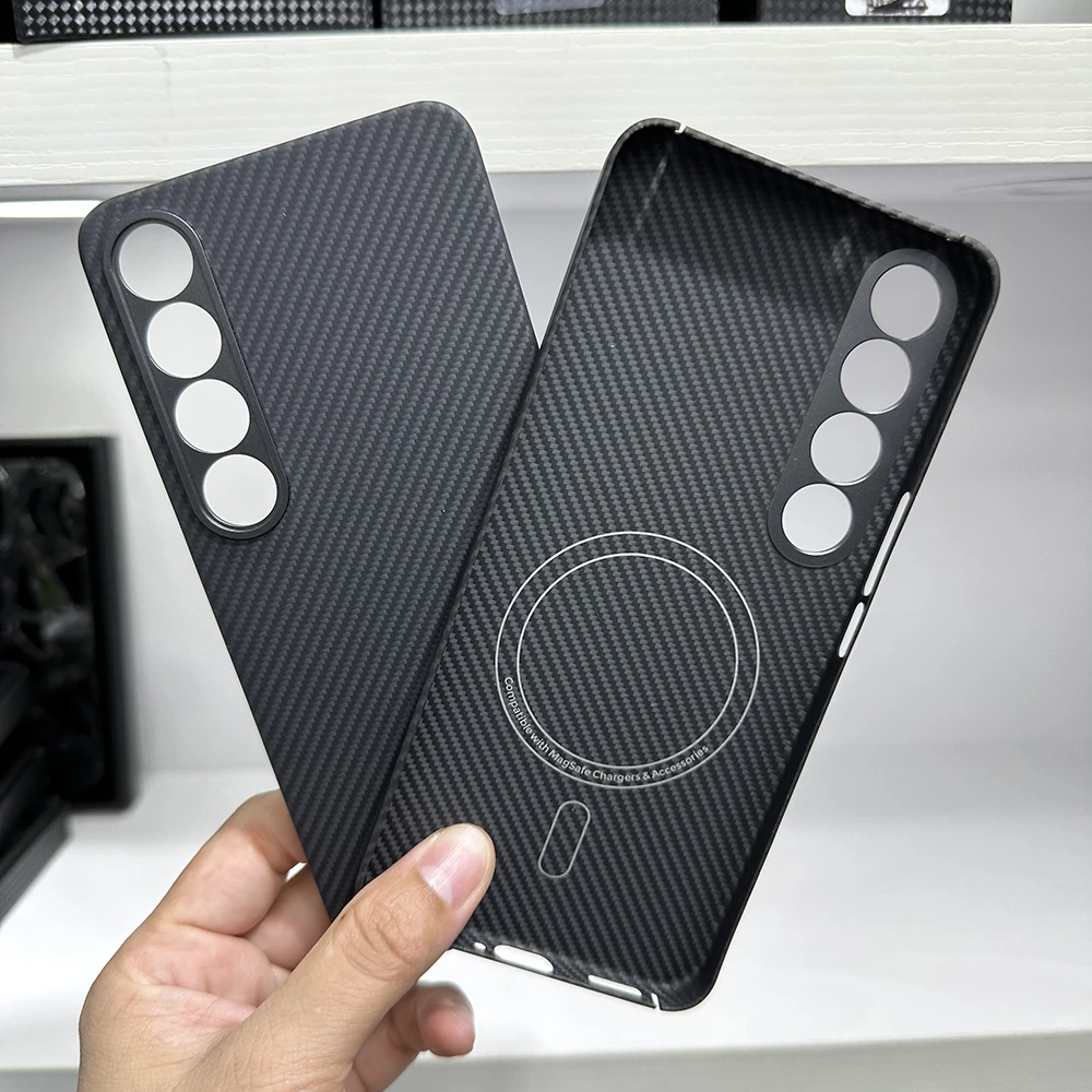 

Hot! Genuine Aramid Fiber For Meizu 20 Pro Magnetic Carbon Fiber Phone Ultra-thin Anti-fall Business Shell CASE Cover