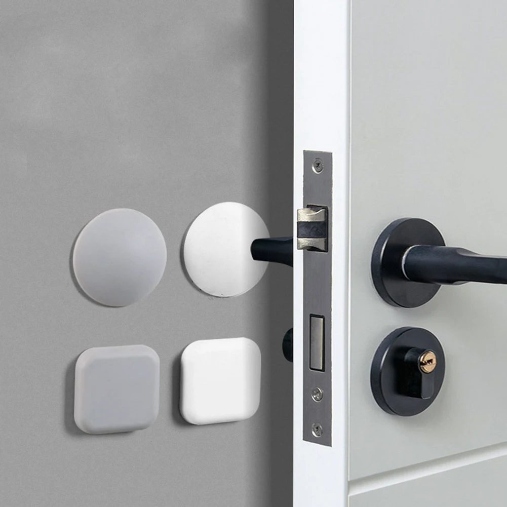 

Silicone Door Handle Bumpers Self Adhesive Door Stopper Protection Porte Pad Mute Sticker Wall Mat Door Stopper Protector Pad