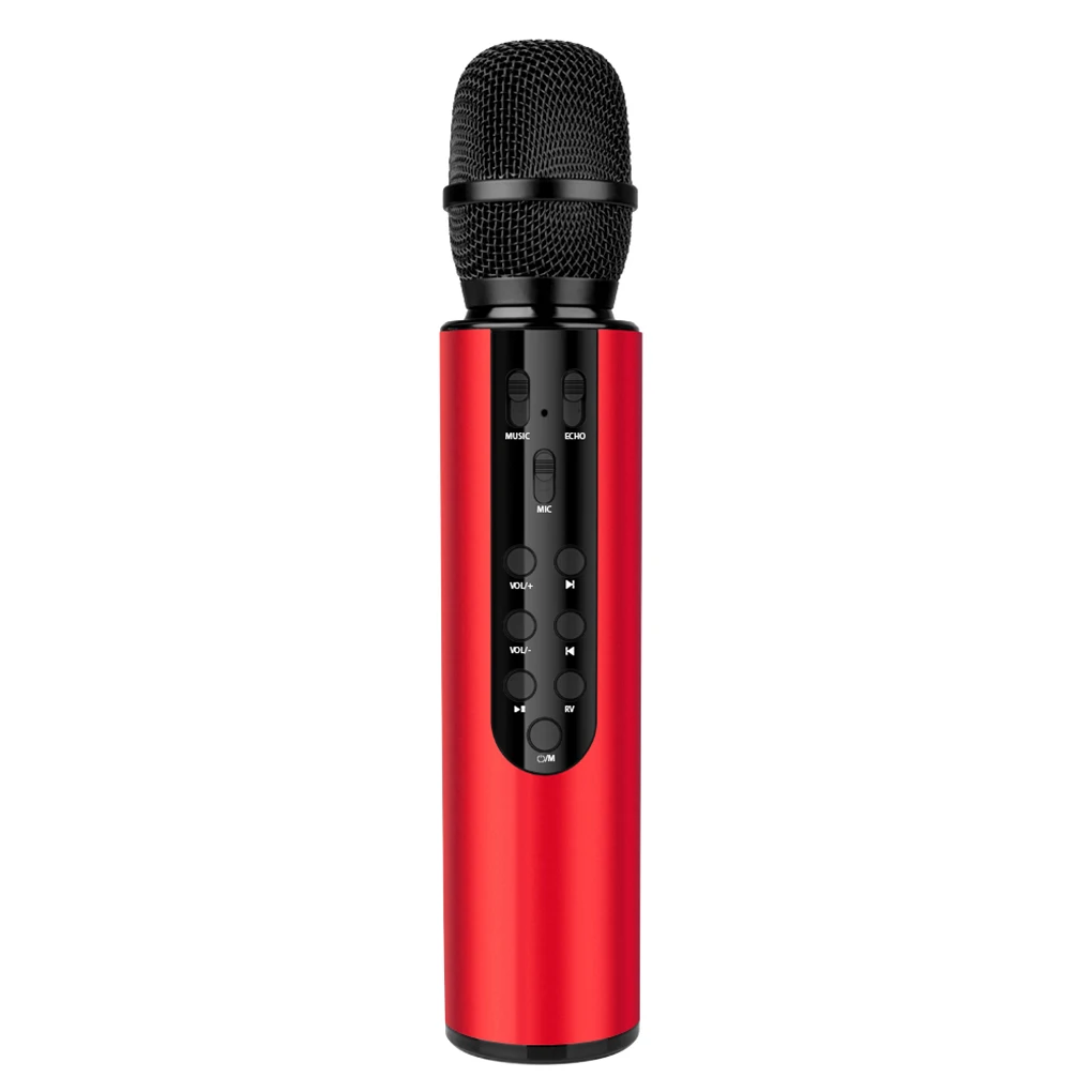 

Karaoke Microphone Stereo Sound Wireless Bluetooth 4.2 KTV Condenser Handheld Audio Mic, Black