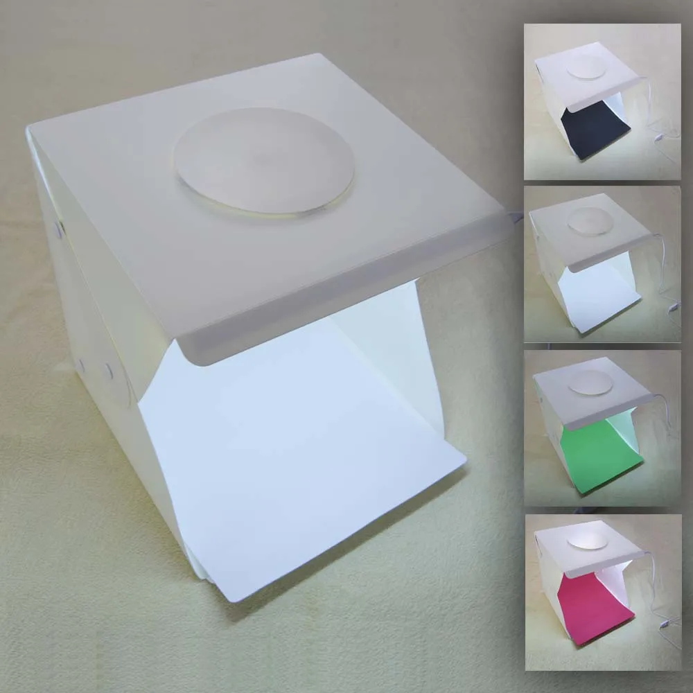 

Button 30cm Studio LED Photo Studio Box Foldable Photography Studio Lightbox Photo Photography Light Box Props Equipment