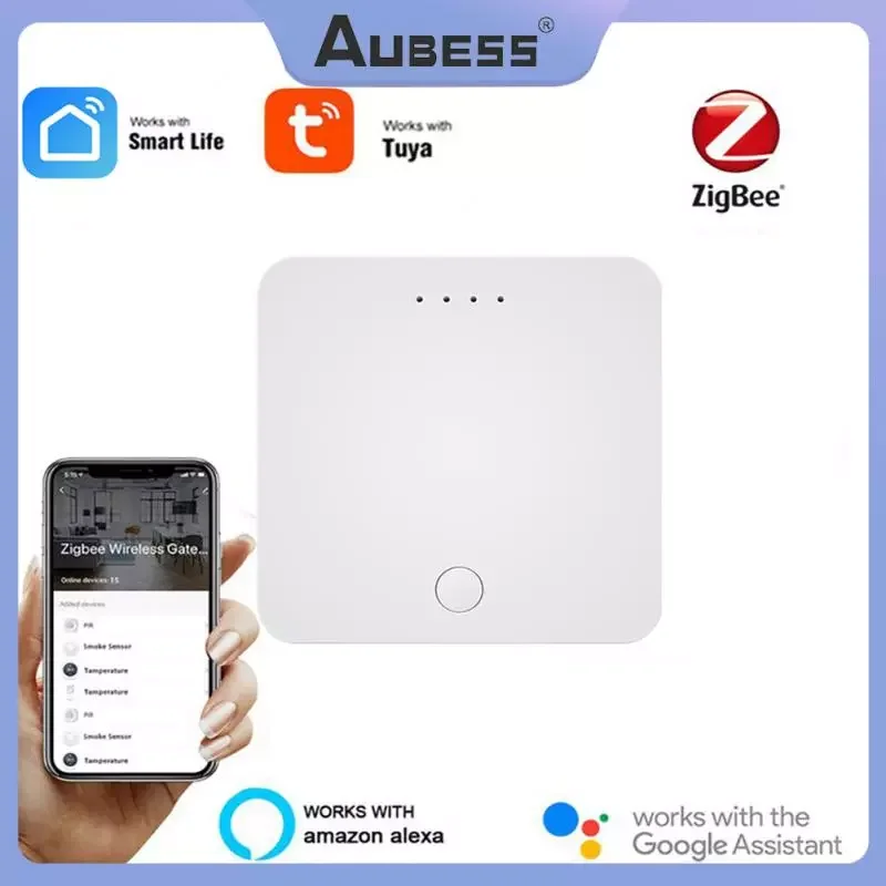 

Умный шлюз Zigbee, хаб для умного дома, с дистанционным управлением через приложение, поддержка Alexa Home