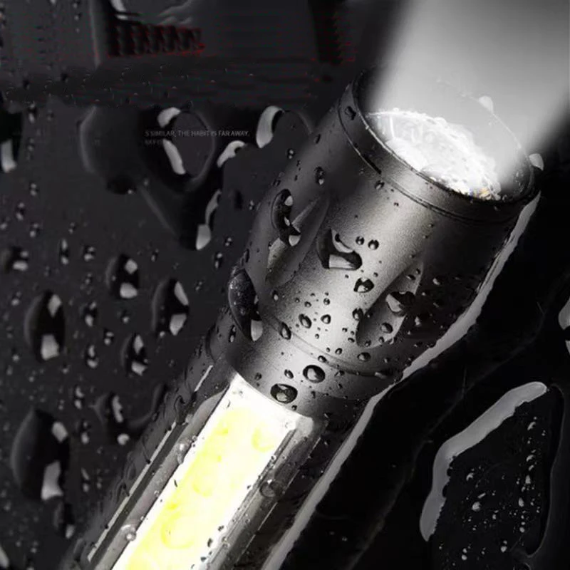 T6 COB светодиодный тактический USB перезаряжаемый портативный 3-режимный фонарь для