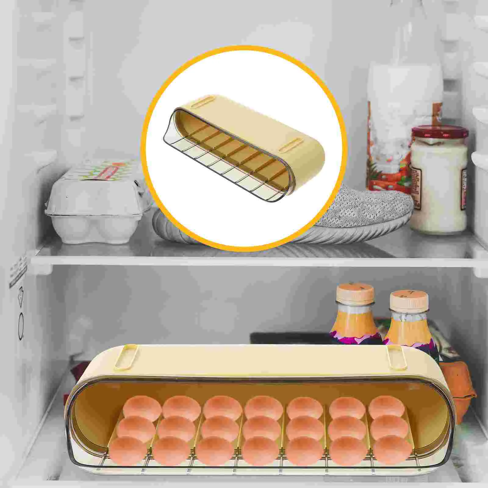 

1 Pc Refrigerator Slide Type Egg Storage Box Practical Storage Box for Storage