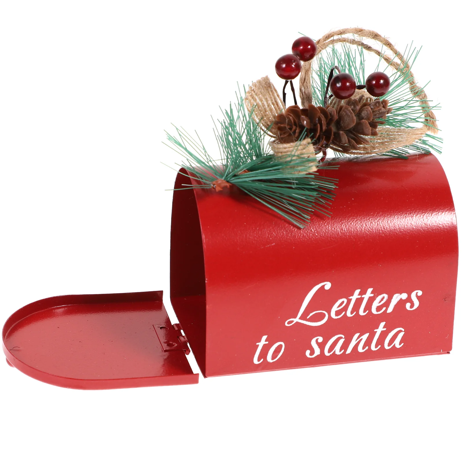 

Christmas Mailbox Tree Party Hanging Ornament Pendant Decoration Iron Letter Post Box Covergift Decorative Santatopper