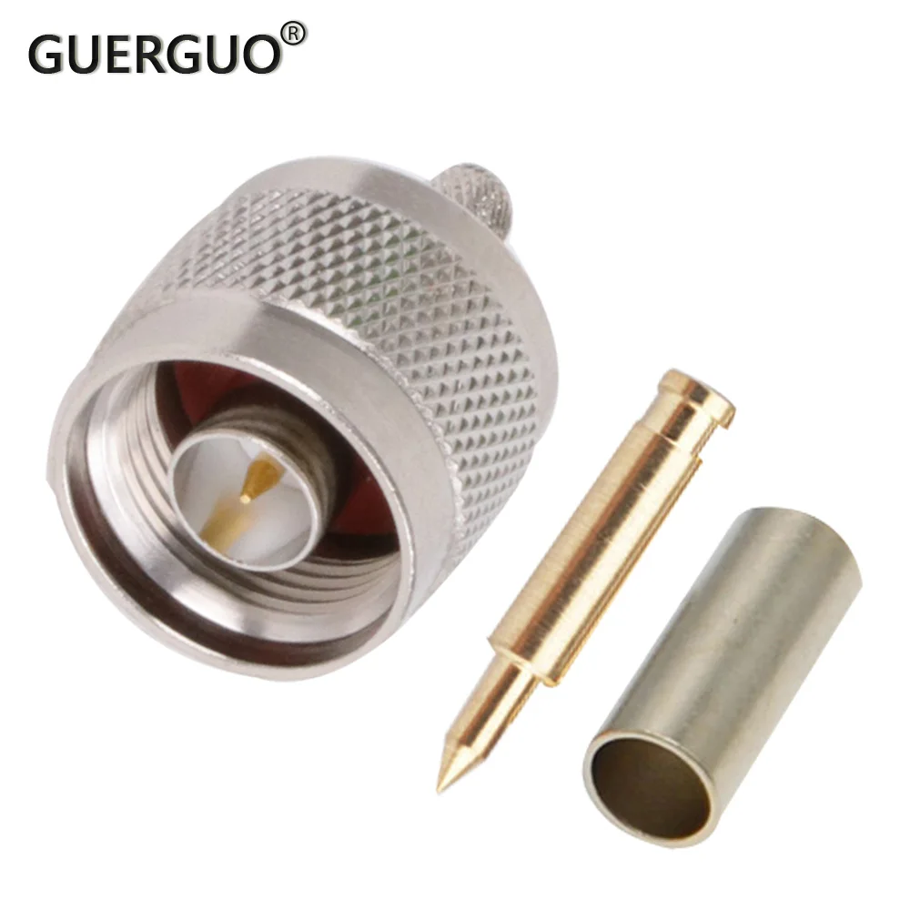

2 шт./лот RG58 50-3 N серия N Штекерный Разъем RF коаксиальный кабель Серебристые запатентованные RF коаксиальные разъемы для кабеля RG58 Pigtail
