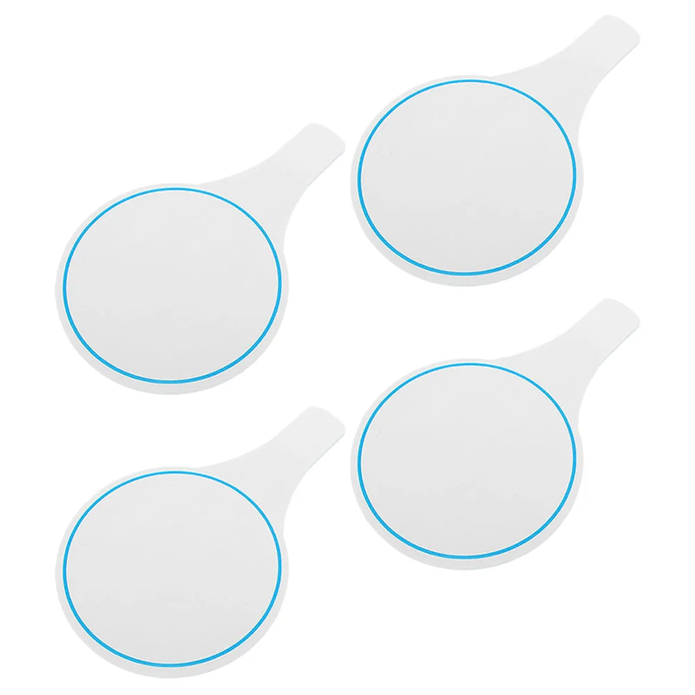 

4Pcs Dry Erase Answer Paddles Mini White Boards Small White Board Auction Paddles Answer Game Supplies
