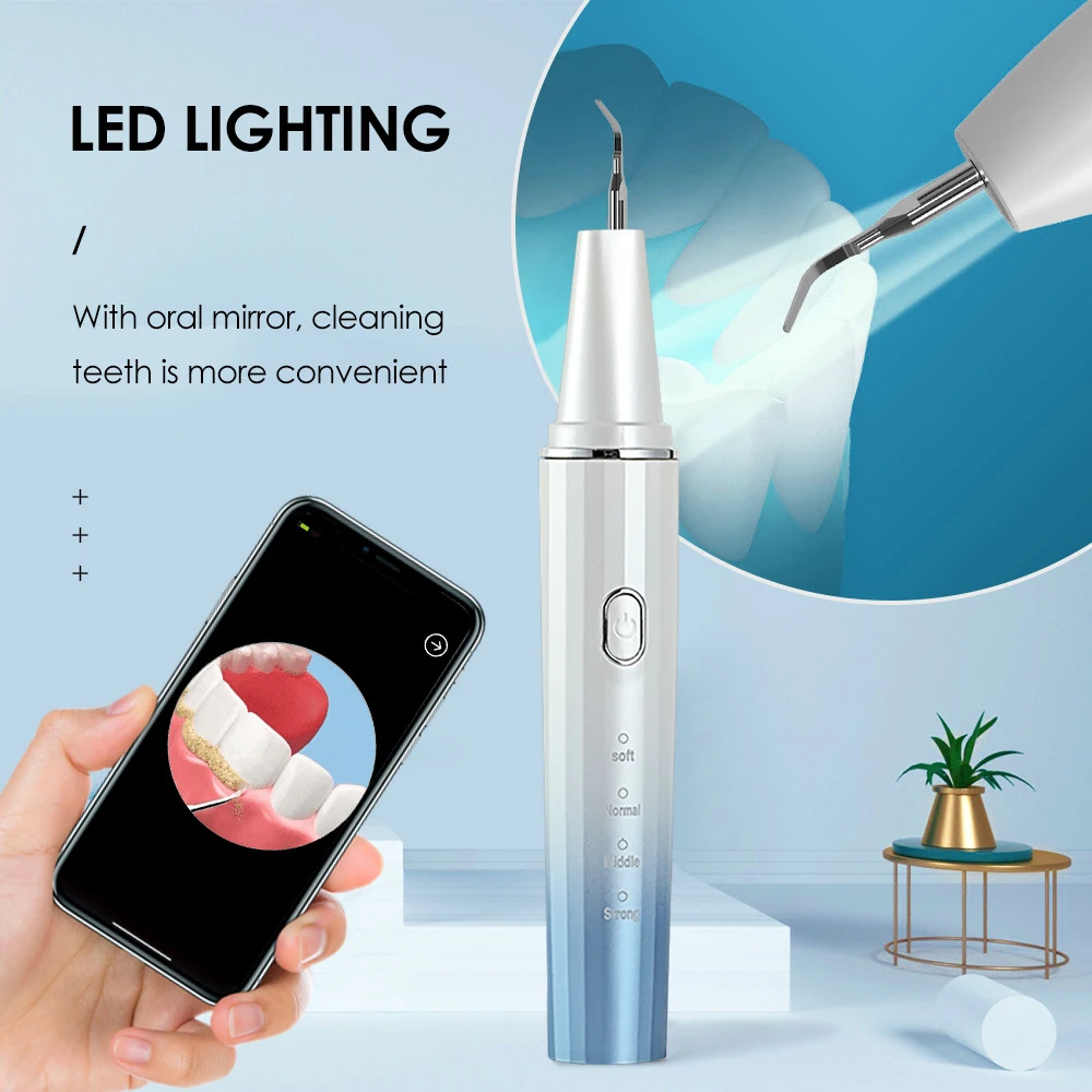 Visual Ultrasonic scalers Dental Remover for Whitening Teeth Electric Sonic Tooth Cleaner Removal Dental Products by Phone APP