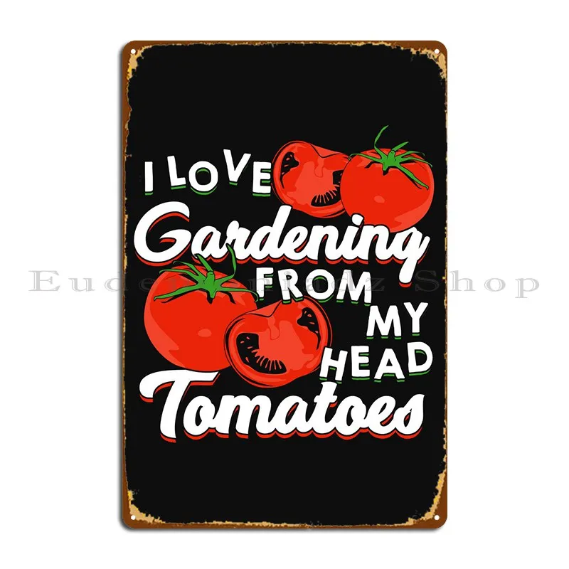 

Дизайнерский металлический плакат для помидор и садоводства, Настенный декор для гаража, персонализированный оловянный плакат для паба, клуба