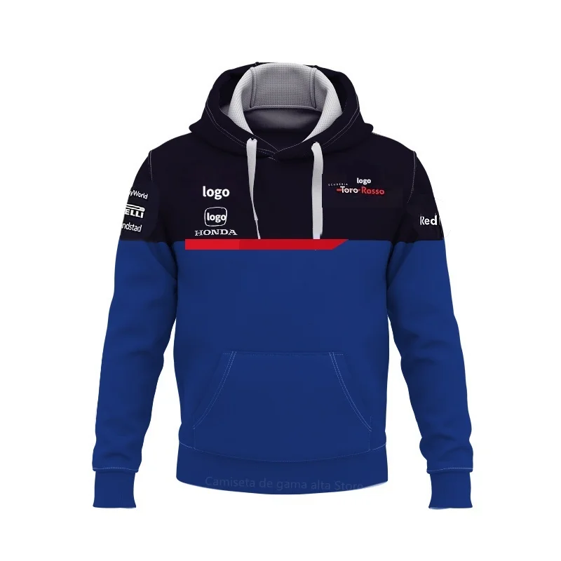 

F1 Shirt Men's Casual Hoodie F1 Fast Drying Running Team Print Navy Sweatshirt Top 2022 Fall Collection Size 100-6XL