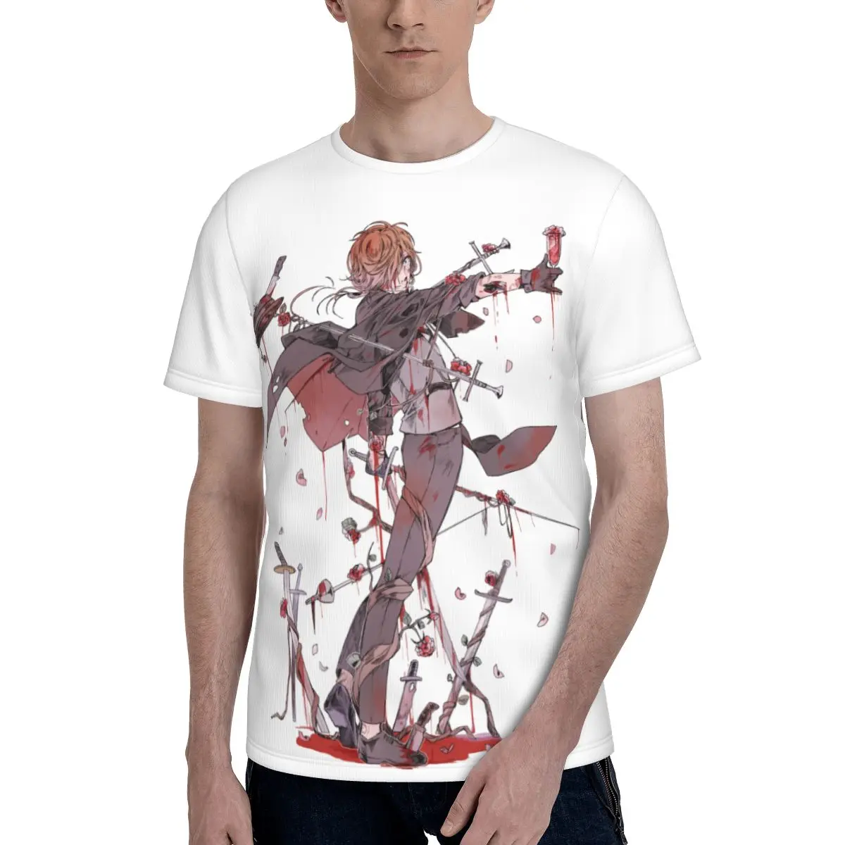 

Nakahara Chuuya Head Official Bungou Stray Dogs Mayoi Inu Kaikitan T Shirt Cosplay Shirts Hawaiian Shirt Camisas De Hombre
