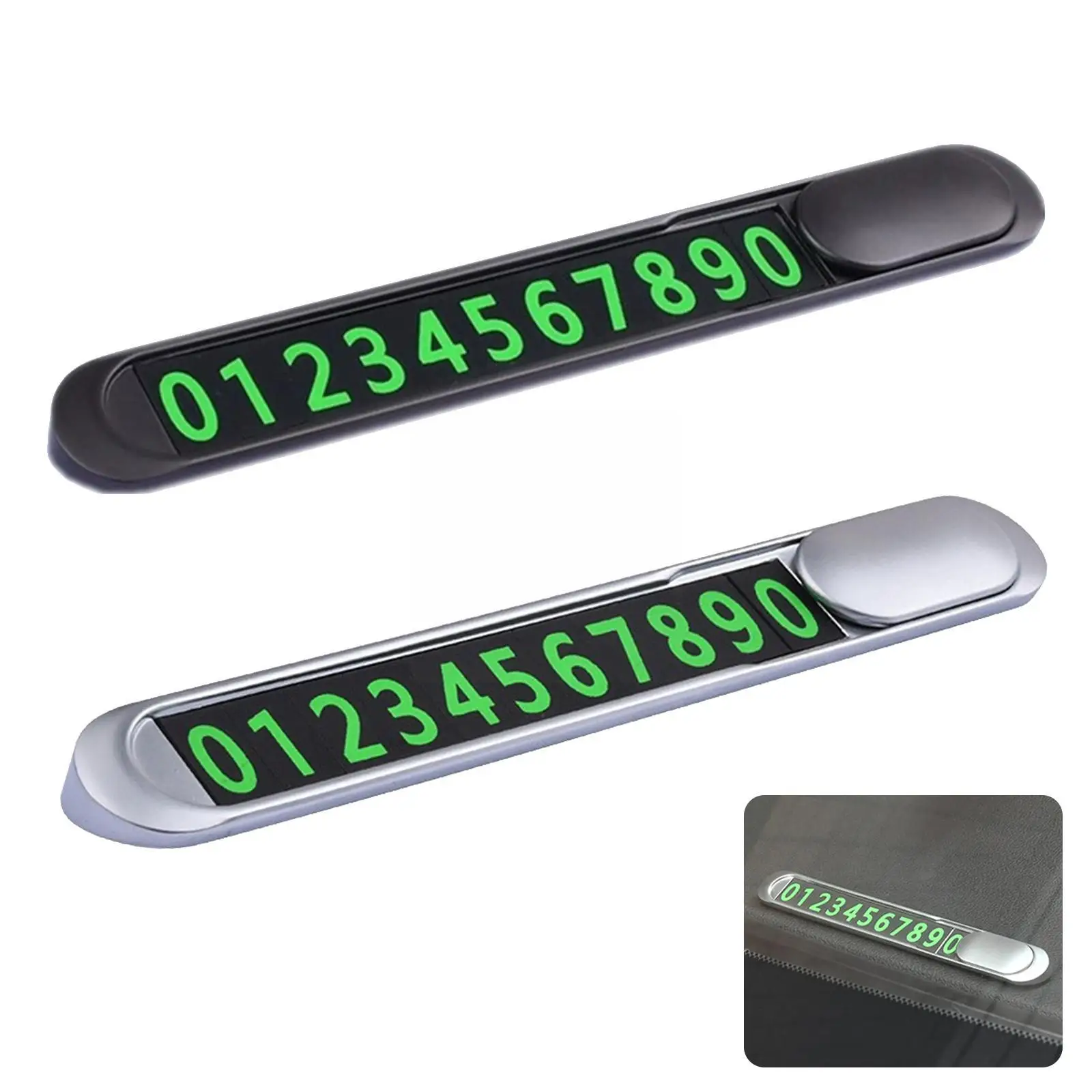 

Car Can Hide The Stop Sign Zinc Alloy Electroplated Card Metal Car Temporary Stop Parking Accessories Sign Park Stop Surfac Y1I6