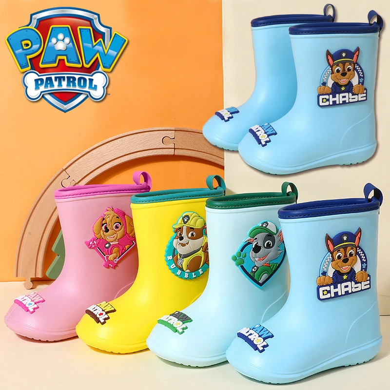 Водонепроницаемая обувь PAW Patrol Chase для мальчиков и девочек резиновые сапоги Skye с