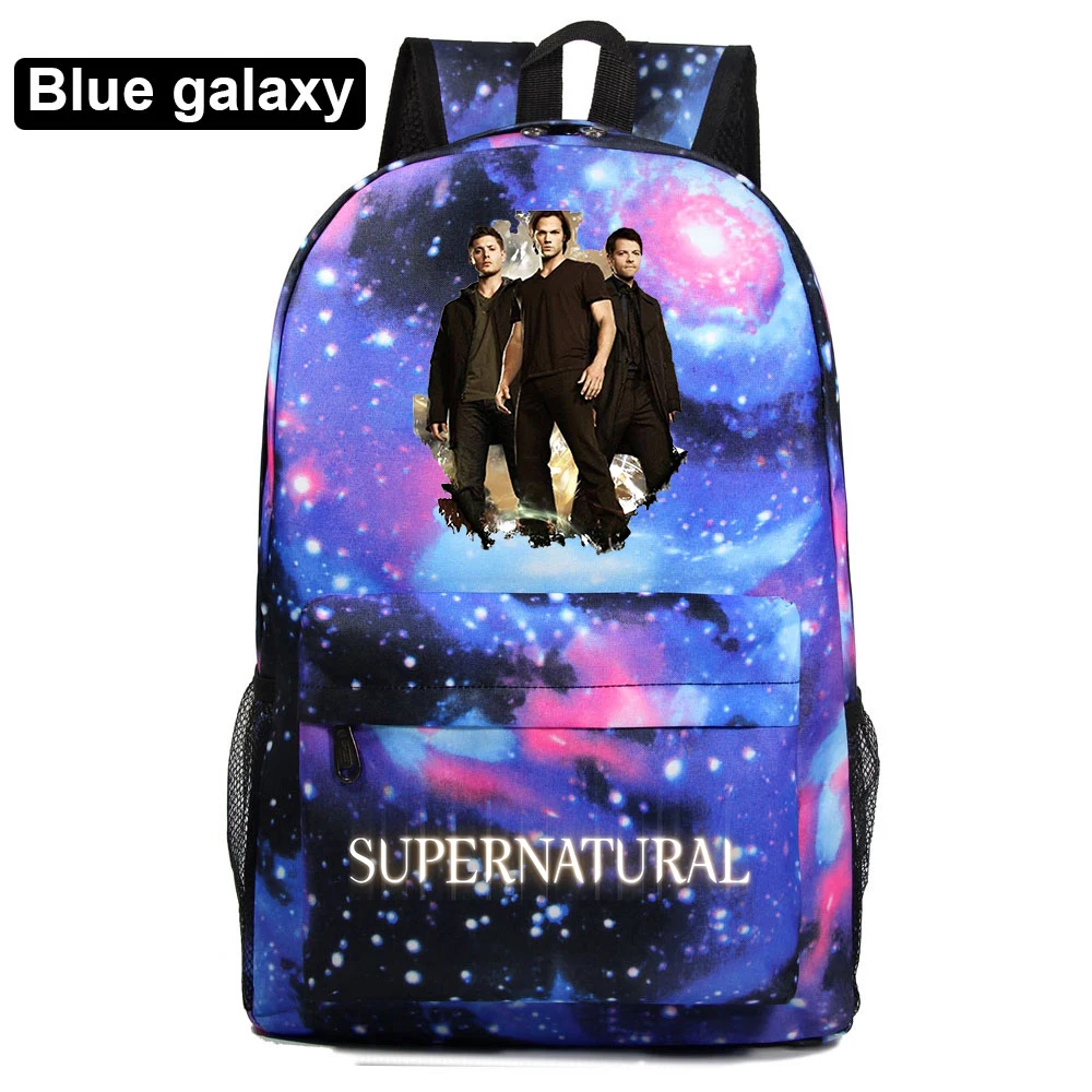 

Supernatural Students Backpack for Girls Boys Mochila Teens Cool Travel Knapsack Children Rucksack Kids School Bags