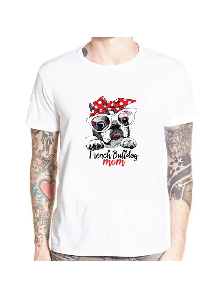 

French Bulldog Mom Funny T-Shirt Mother'S Day Gift Idea For Mommy For Youth Middle-Age The Old Tee Shirt