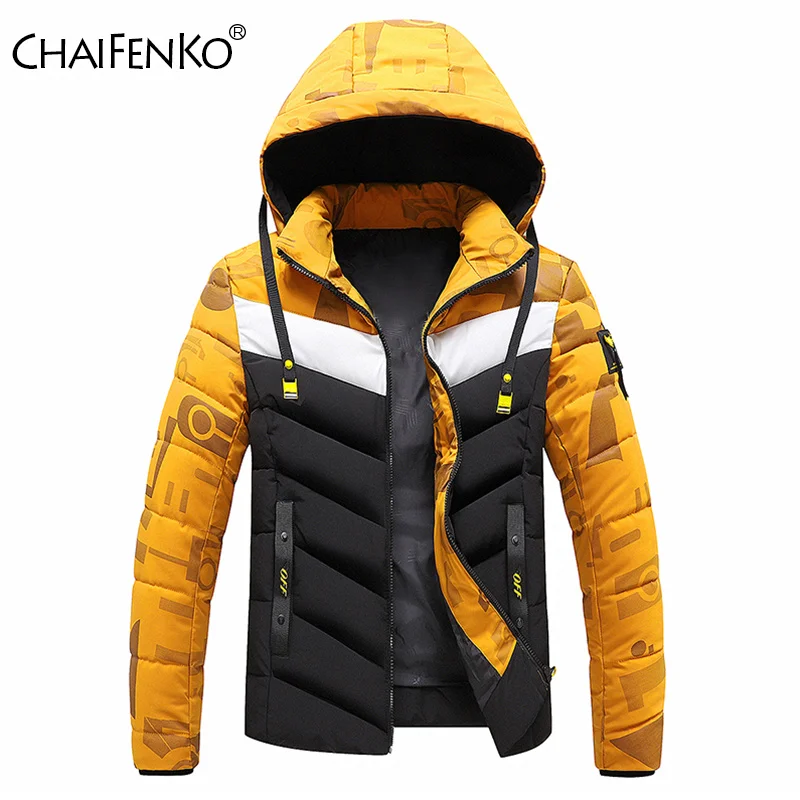 

Men 2022 Winter New Warm Thick Windproof Parkas Fashion Patchwork Hooded Coat Men Autumn Outwear Classic Casual Parka Jacket Men