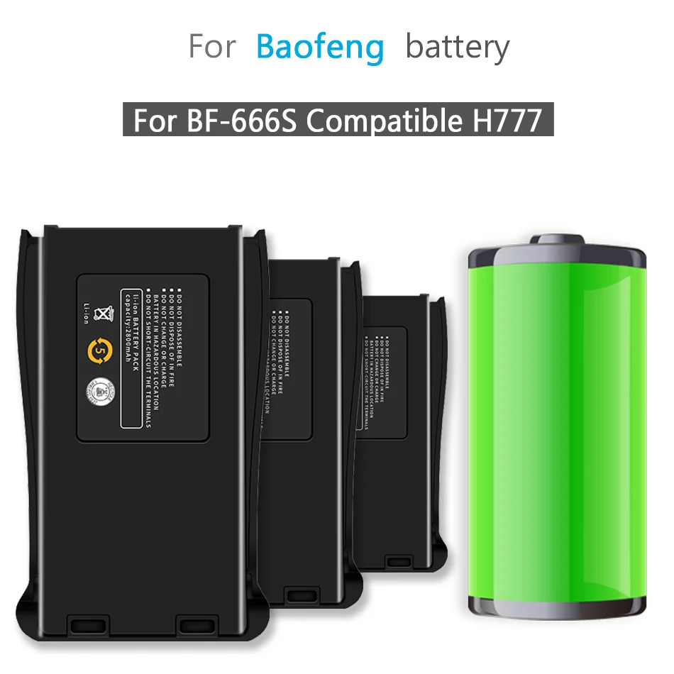 

Фонарь с аккумулятором 1500 мАч для рации Baofeng, совместим с фонариком, фонарь RT21/H777S/RT24V, фонарь с радио