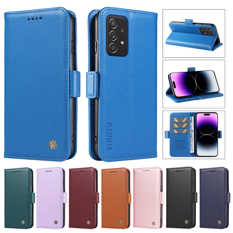 

Магнитный чехол-книжка с подставкой для телефона Samsung Galaxy A72 женская модель/A72 4G A725F A 72 деловой кожаный чехол-бумажник сумки для карт