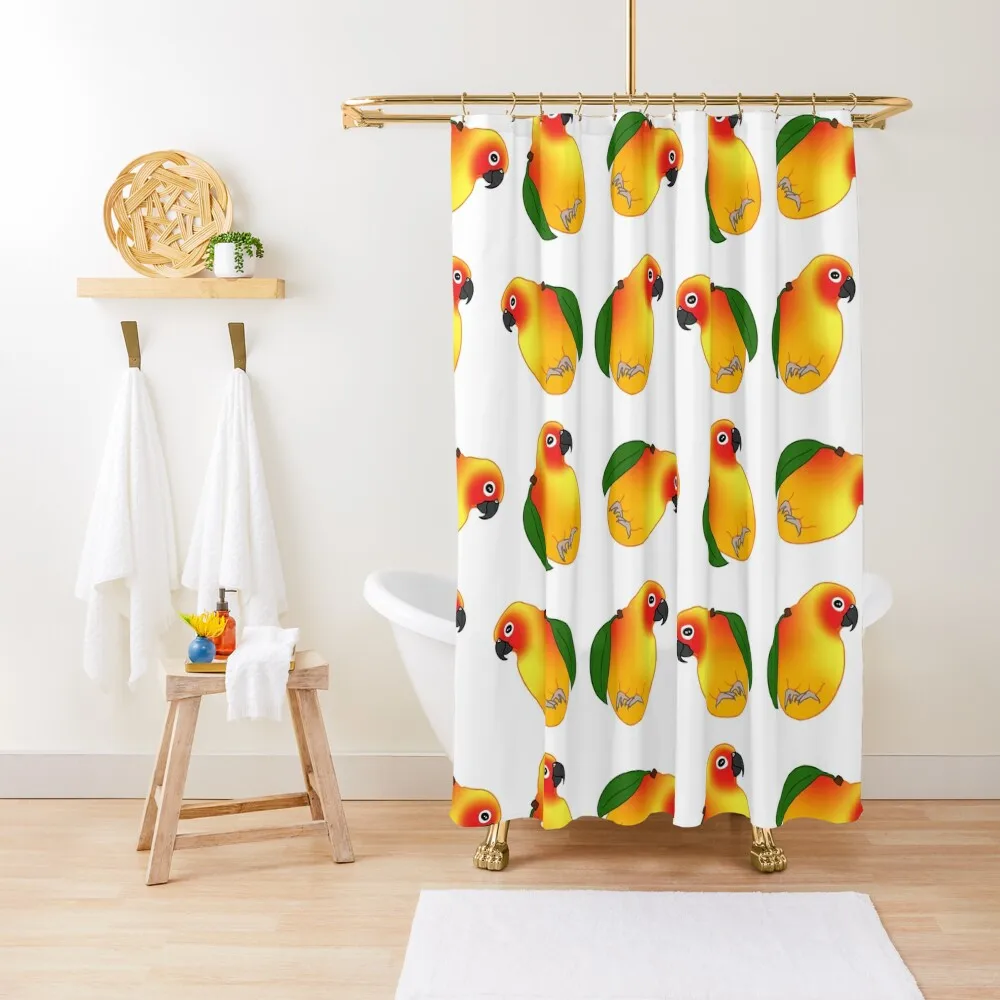 Забавная душевая занавеска с манго и солнцем для душа аксессуары ванной комнаты