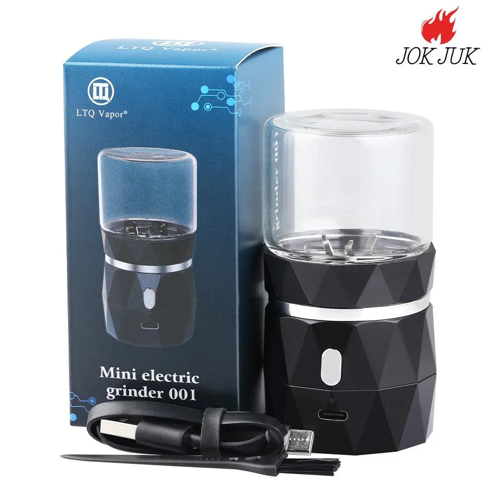 

JOK JUK High Power Electric Dry Herb Tobacco Grinder with Cleaning Brush Stainless Steel Key Crusher Grinder Smoking Accessories