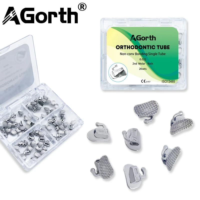20 компл./кор. стоматологические ортодонтические буккальные трубки склеиваемые