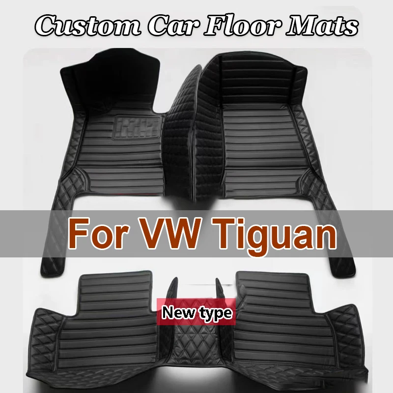 Автомобильные коврики для Volkswagen VW Tiguan 2007-2022 MK1 MK2 2.0TSI 280TSI 330TSI 380TSI Custom Auto Carpet