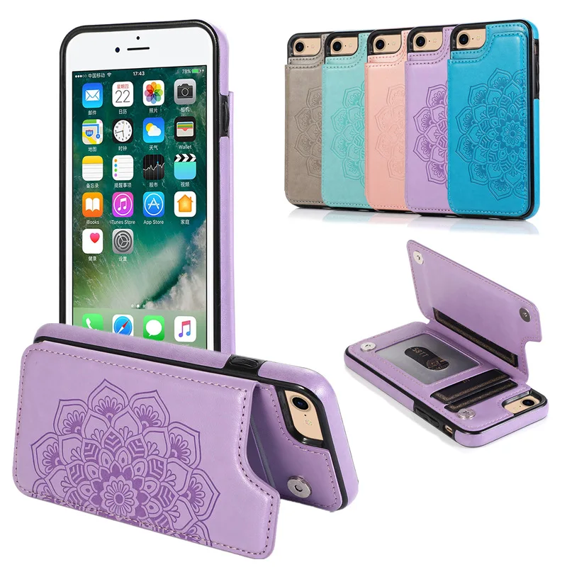 

IPhone Embossed Phone Leather Case Mandala Protective Case for Apple 14 Phone Case Iphone Case