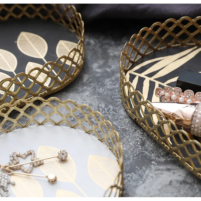 

Decorative Leaf Nordic Designs Metal Oval Storage Tray Desk Organizer Cutlery Gold Cutlery Organizer Organizer Decorative Tray