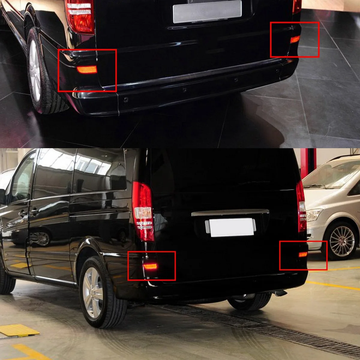 1 пара отражатель для заднего бампера Mercedes Benz W639 Vito Viano 2003-14