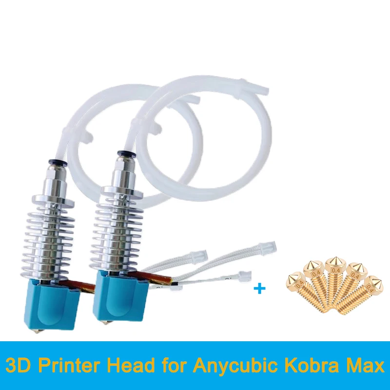 

3D Printer Hotend for Anycubic Kobra Max Kobra Go 0.4mm Nozzle Hotend 24V Heater Heat Sink 3D Print Parts Long distance Extruder