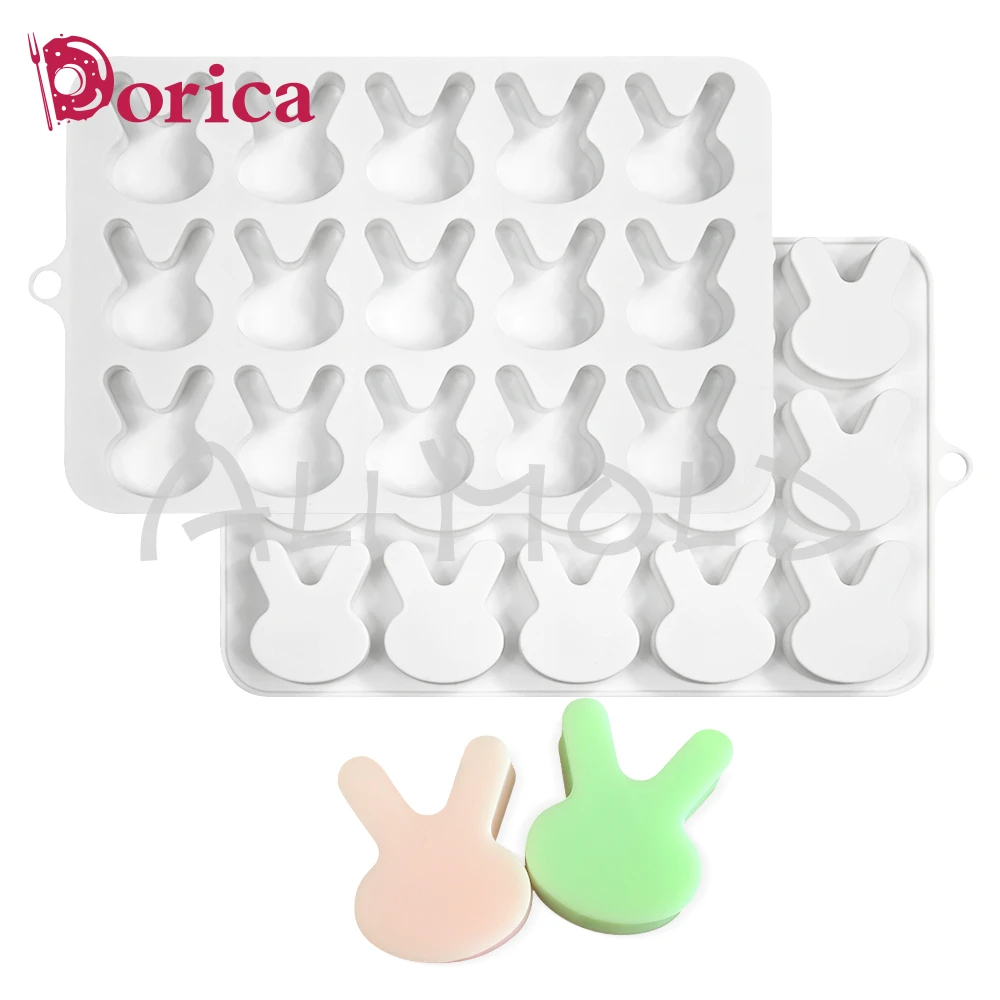 15 ячеек зайчик искусственное мыло форма для торта льда инструменты украшения