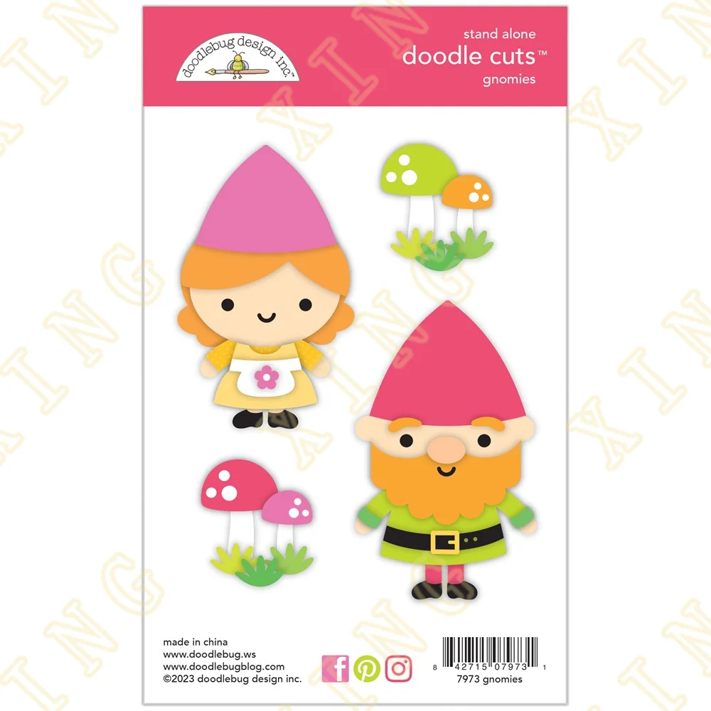 

Gnomies Doodle Die Cuts Metal Craft Cutting Dies Diy Scrapbook Paper Diary Decoration Card Handmade Embossing New Product