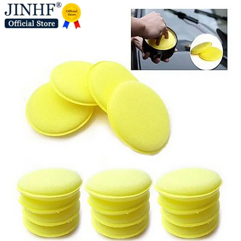 12pcs Care Care Waxing Polish Wax Foam Sponge Applicator Pads For Clean Cars Vehicle