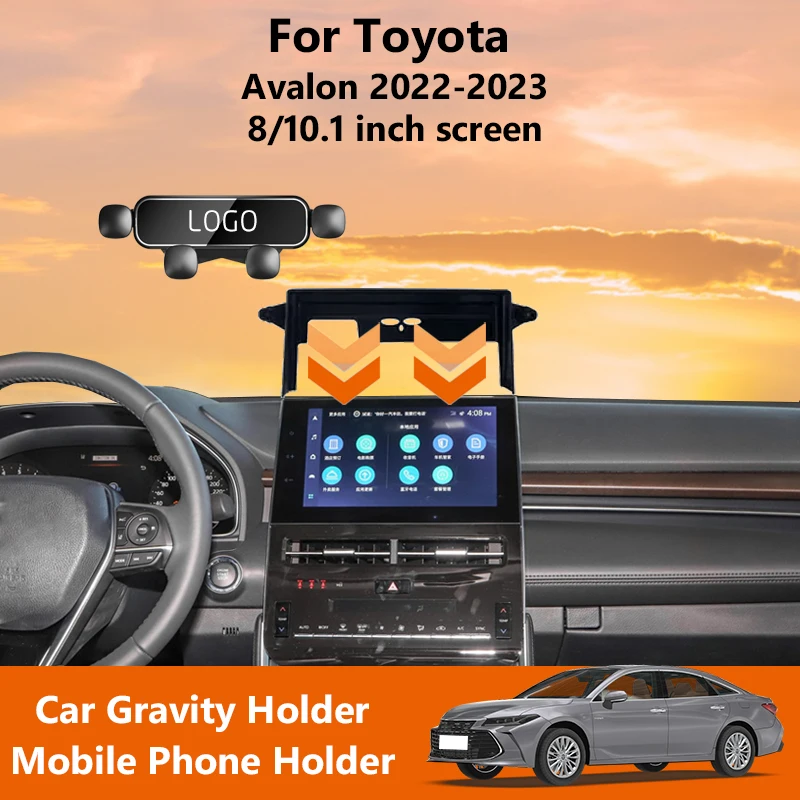 

For Toyota Avalon 2022-2023 Car Wireless Charger Auto Sensing Mobile Phone Holder 8/10.1 Inch Central Control Fixed Screen Base