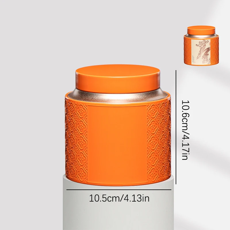 Портативный органайзер с тиснением жестяная коробка для чая банки мини-чайник