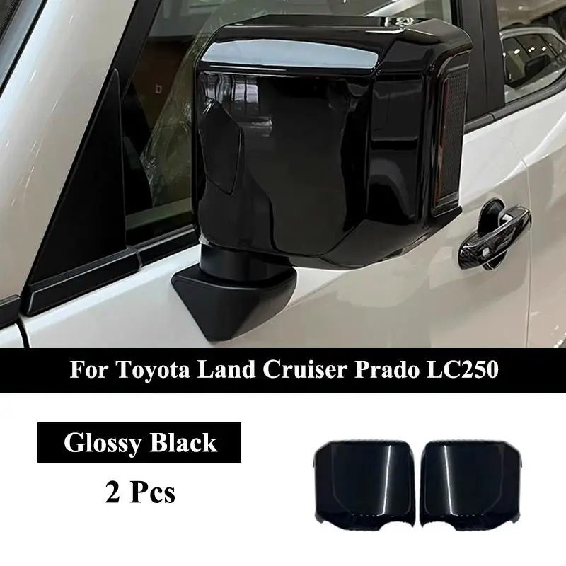 

Для Toyota Land Cruiser 250 Prado LC250 2024 2025, боковое зеркало заднего вида, декоративная накладка, аксессуары для стайлинга автомобилей