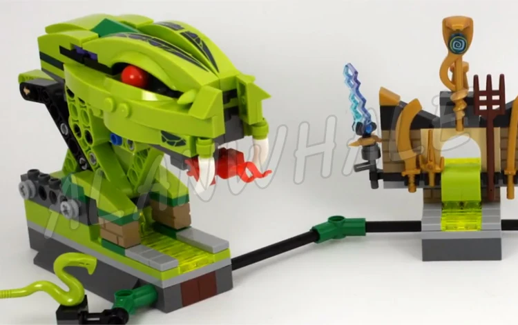 409 шт. Спиннер Battle Snake Dragon Arena Ashram 9758 Наборы строительных блоков Конструкция