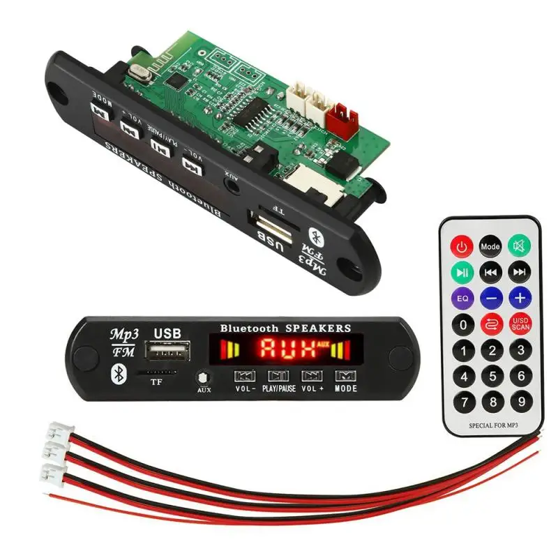 18 в 50 Вт усилитель MP3 декодер плата Bluetooth-совместимый автомобильный MP3-плеер USB