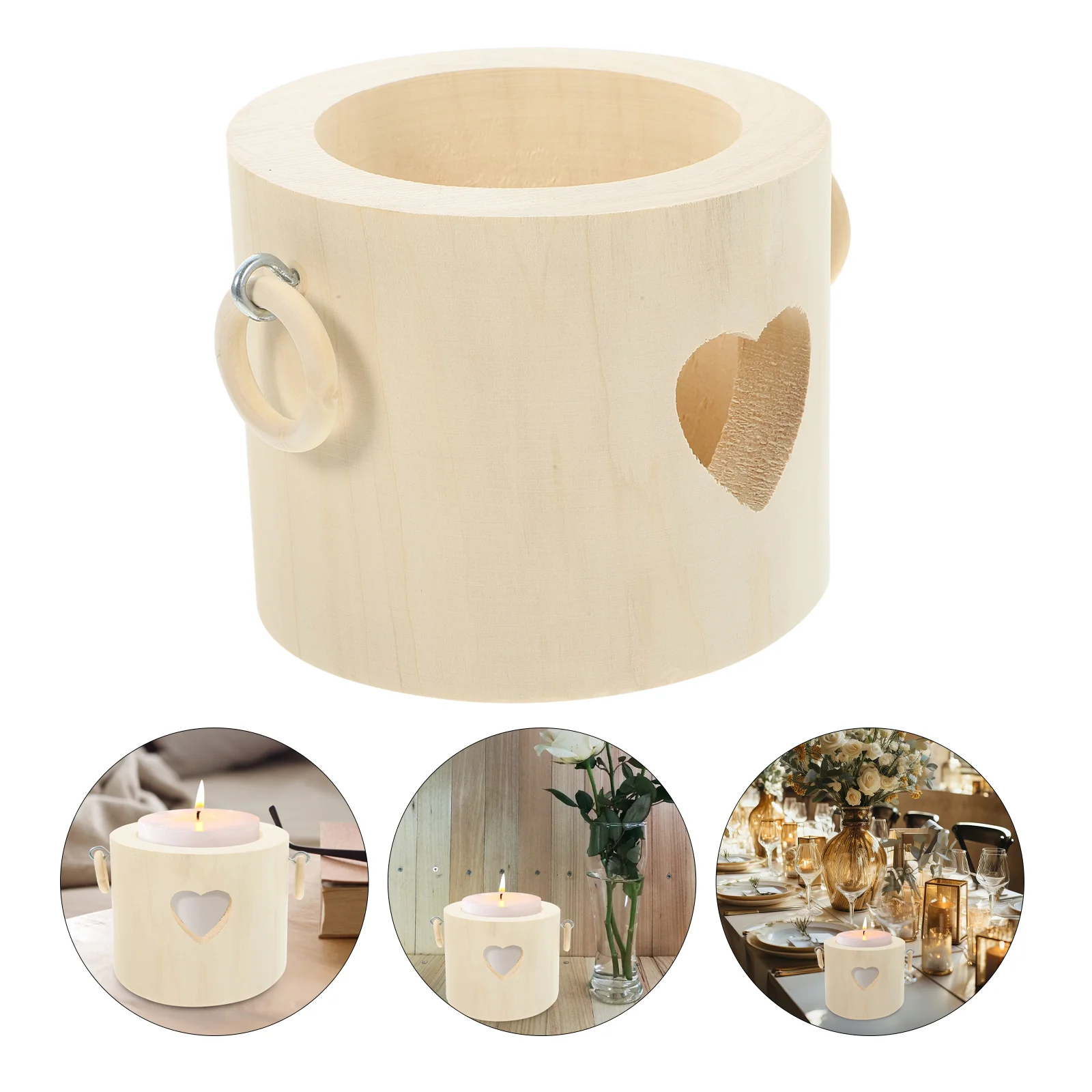 Деревянный держатель подсвечник конические держатели чайный светильник