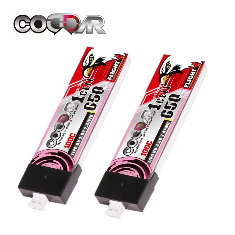 

1/2/4/6/8 шт. CODDAR Max 200C HV LIPO 1S 650 мАч 3,8 в 100C Lipo батарея PH2.0 разъем для EMAX mobula7 Дрон гоночный Квадрокоптер части
