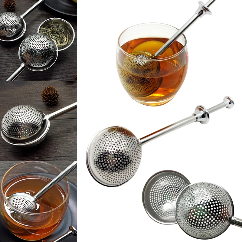 

Telescopic Tea Ball Kitchen Accessories Long Handle Tea Infuser Stainless Steel Tea Strainer Teaware Multifunction Filter Leaf
