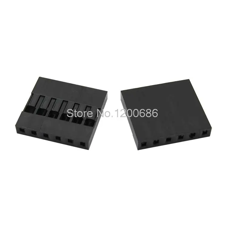 

2.54mm Pitch 6P Dupont Jumper Wire Cable Housing Female Pin Connector