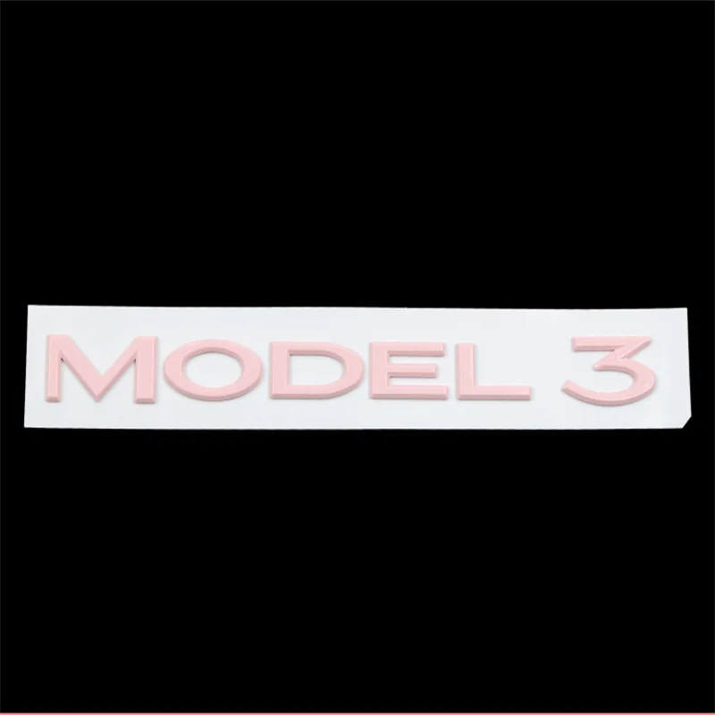 

For Model 3 Y Front Rear Trunk Styling Logo Emblem Matte Black Paste Car Accessories Twobarrels Tesla Logo Stikers