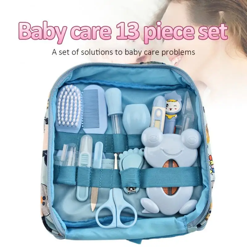 

13pcs Nose Aspirator Nail Clipper Set Medicine Feeder Nursing Kit Baby Health Care Baby Care Supplies Newborn Material