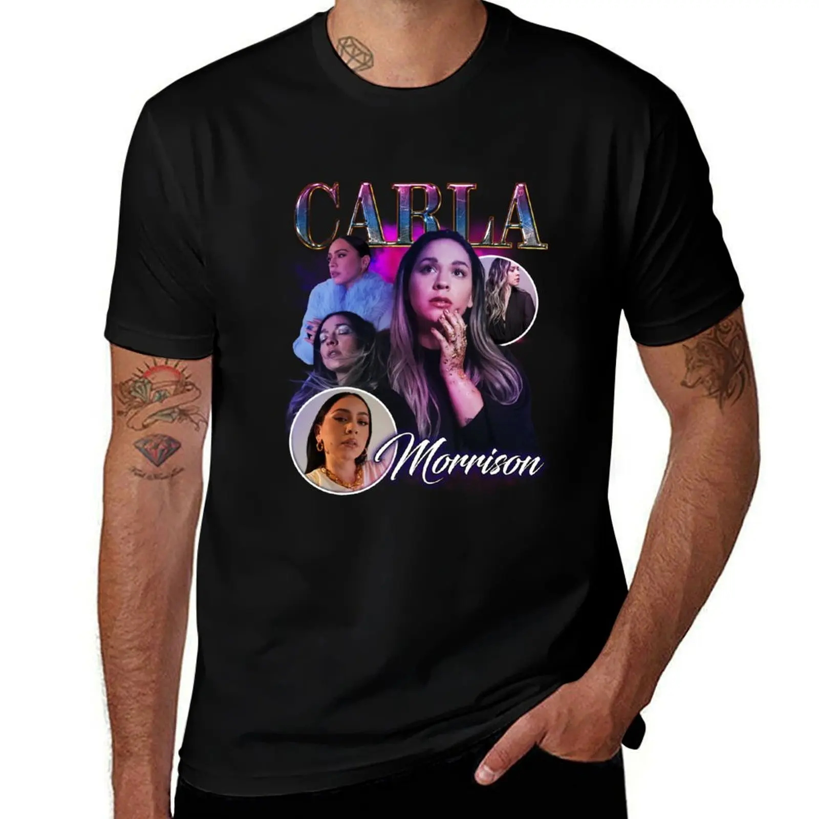 C.a.r.l.a M.o.r.r.i.s.o.n Винтажная футболка с портретом 90-х годов винтажная одежда футболки