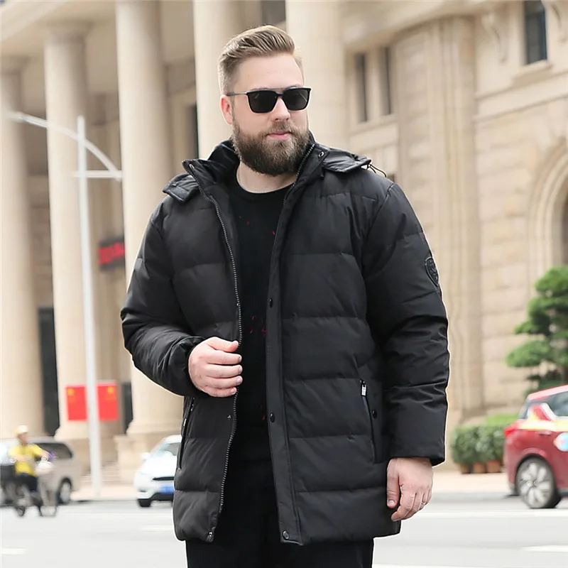 

Winter men's plus size down jacket cold-proof warm jacket 11XL Large size hooded warm down jacket 10xl 9XL 8XL 7XL puffer jacket