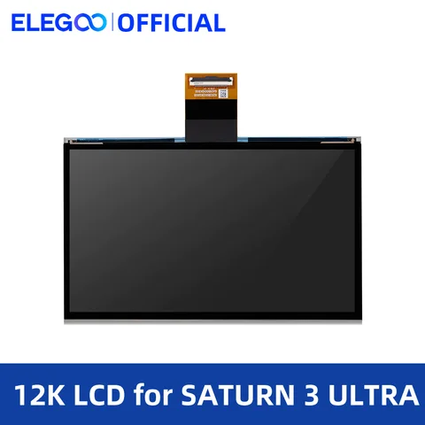 ELEGOO 10 ''12K моно ЖК-экран с разрешением 11520x512 0 и закаленным стеклом 9H для 3D принтера SATURN 3 SATURN 3 ULTRA MSLA
