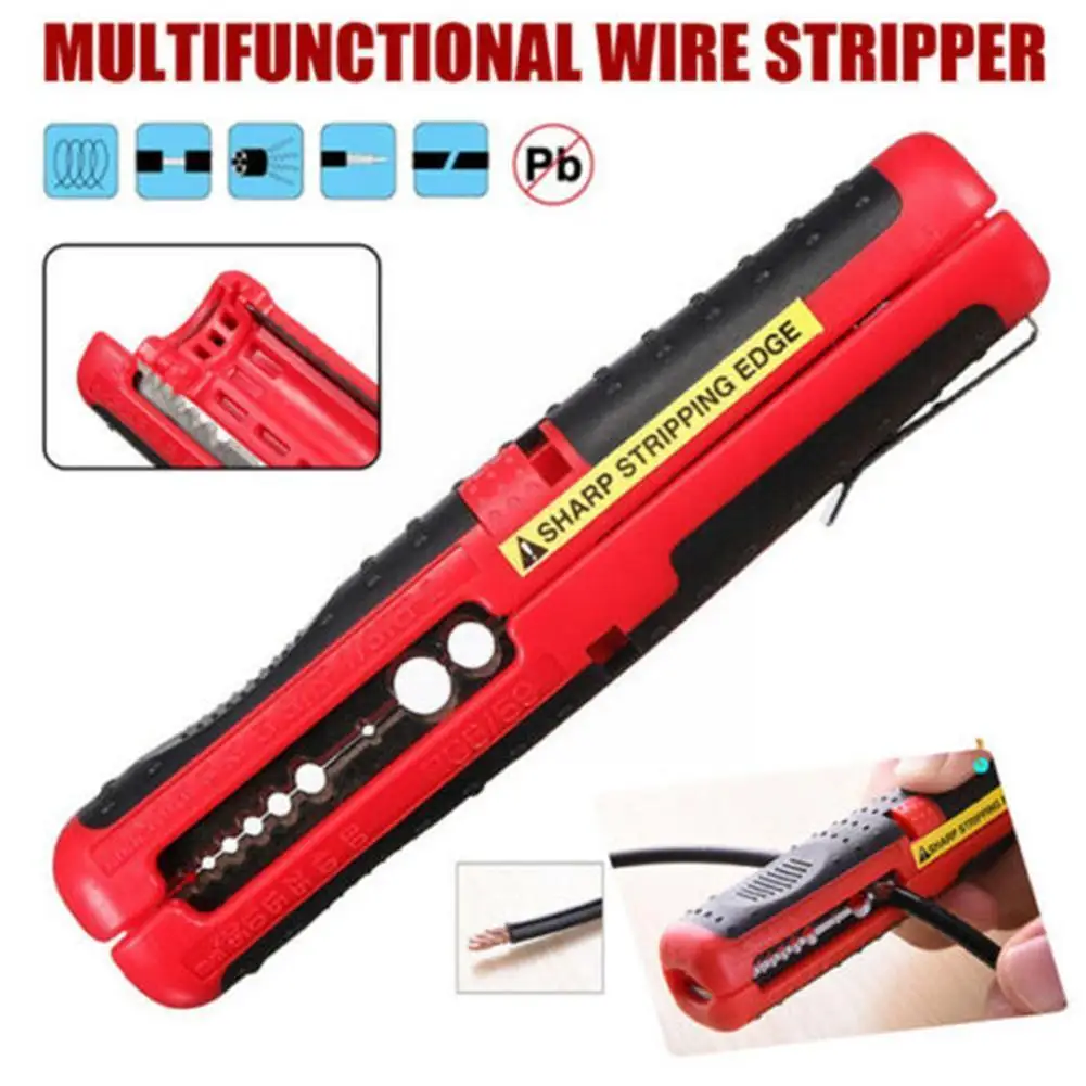

Multi-function Cable Pen Stripping Machine Pliers Electric Wire Stripper Pen Rotary Coaxial Wire Tool for Cable Puller C3Y1