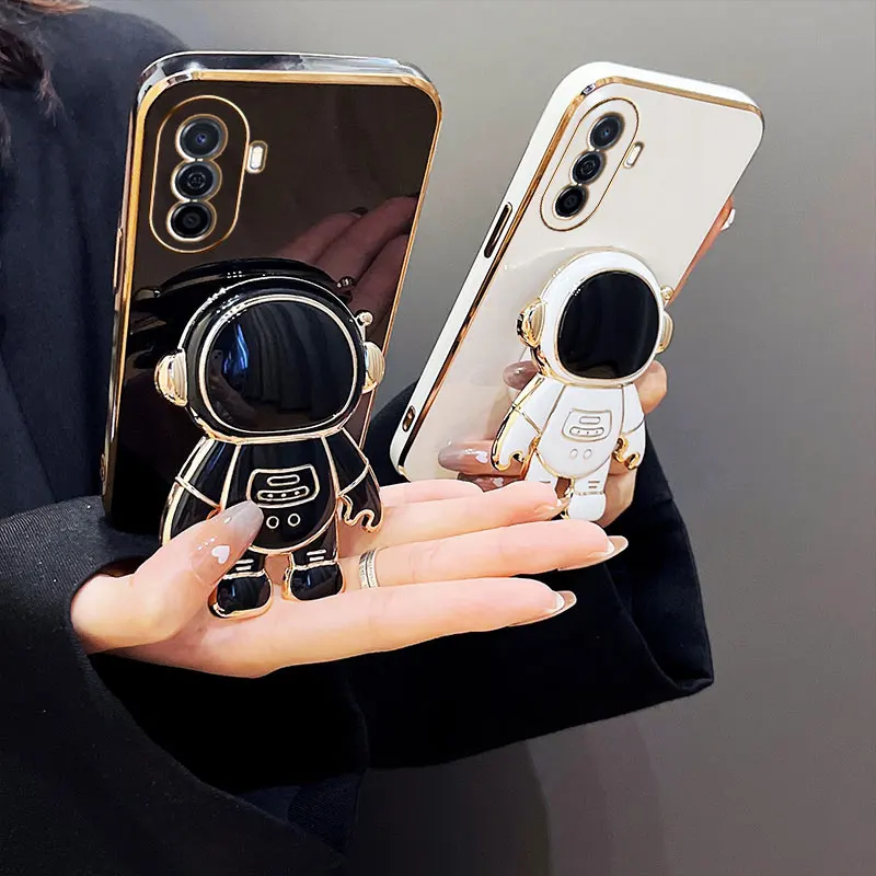 

Luxury Astronaut Holder Case For Huawei Nova Y70 Plus Soft Cover For Huawei Nova Y70 Phone Cases NovaY70 MGA-LX9 Coque